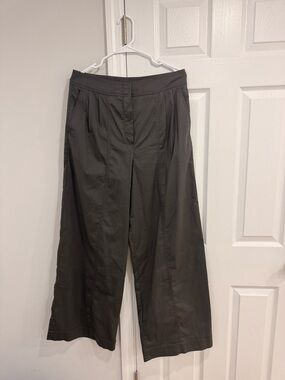 MaxMara Dark Gray Wide Leg Pants Flawed